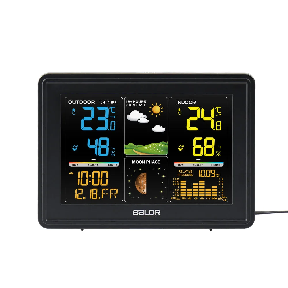 BALDR B0104 temperature wall clock image 3