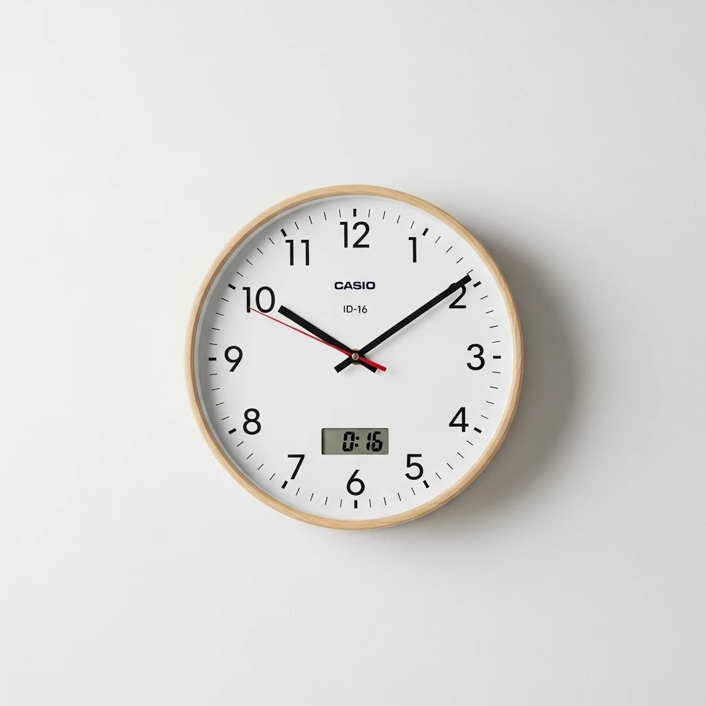 Casio ID-16 modern wall clock image 2