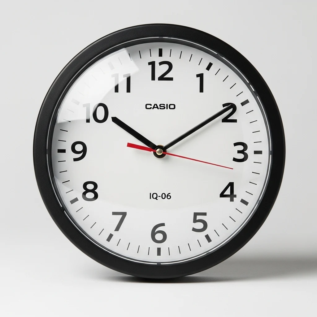 Casio IQ-06 round analog clock