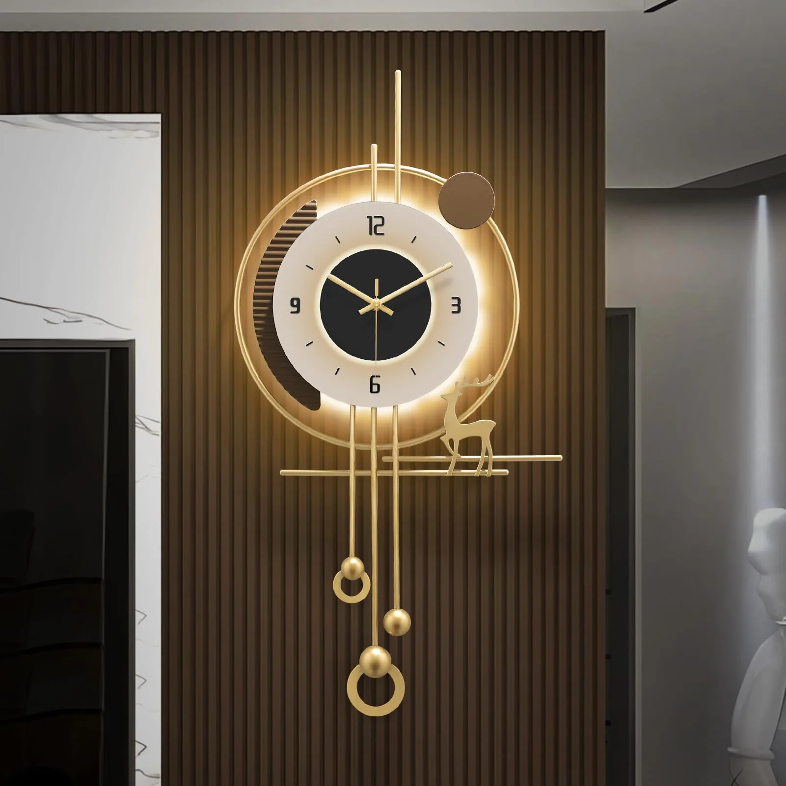 Creativo hexagon wall clock image 3