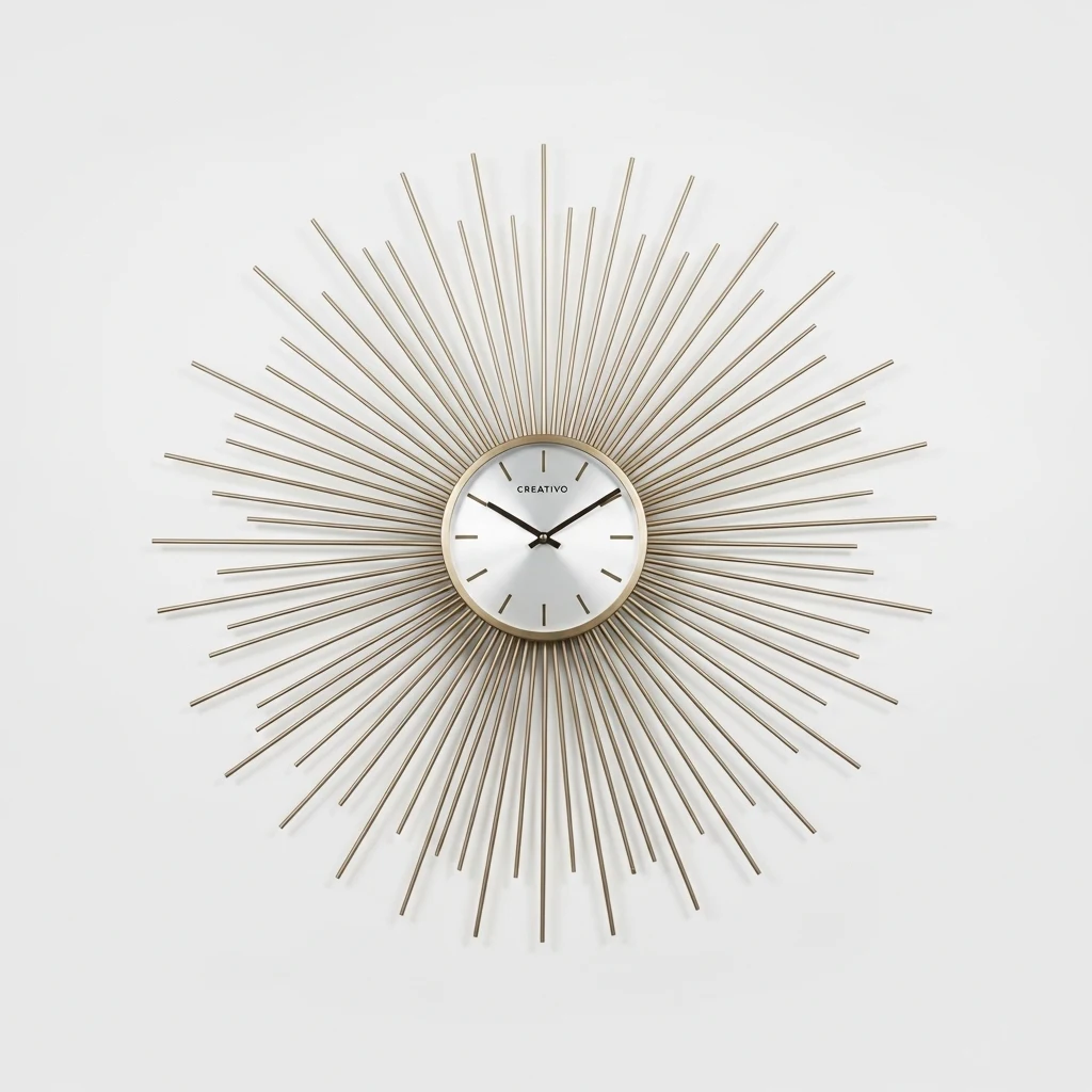 Creativo sunburst wall clock image 2