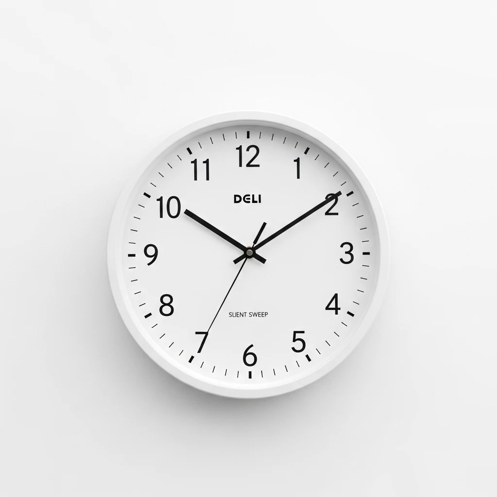 Deli 9058 silent sweep clock