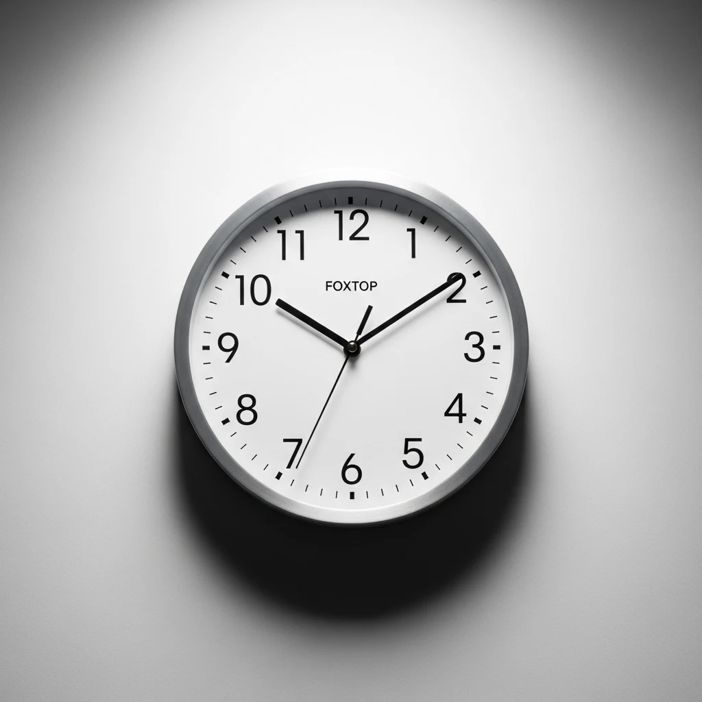 Foxtop 12 inch silent clock image 2