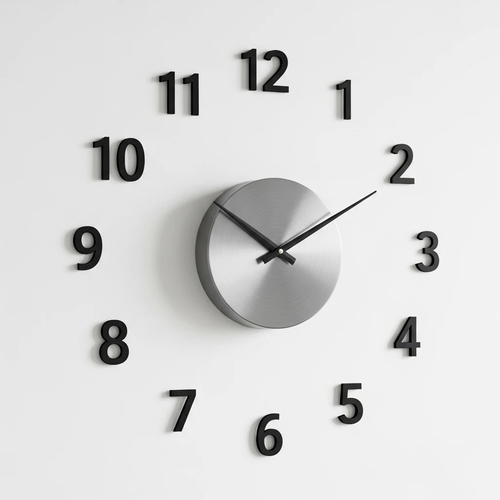 Foxtop 3D sticker wall clock
