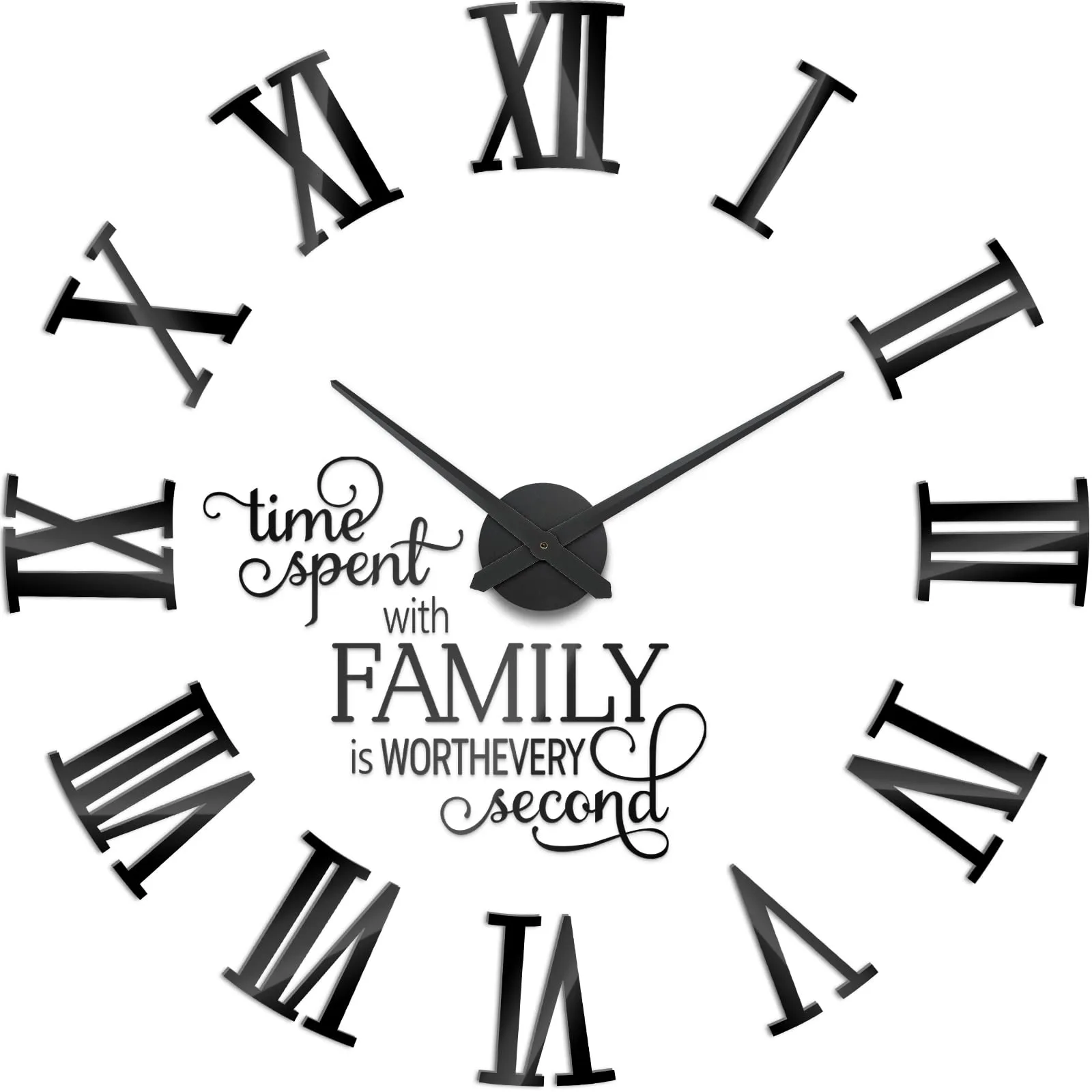 Foxtop giant wall clock sticker image 3