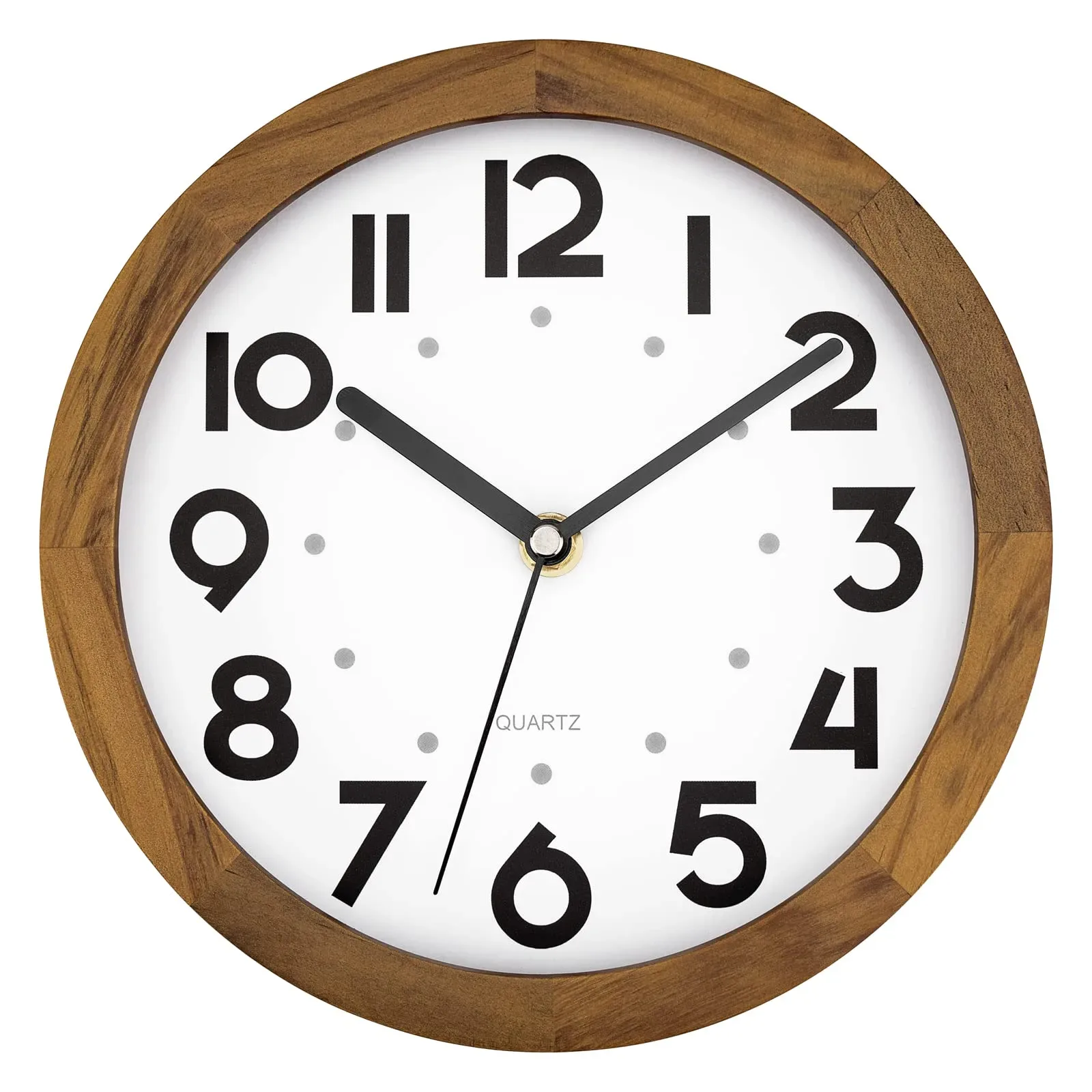 Foxtop wooden silent clock