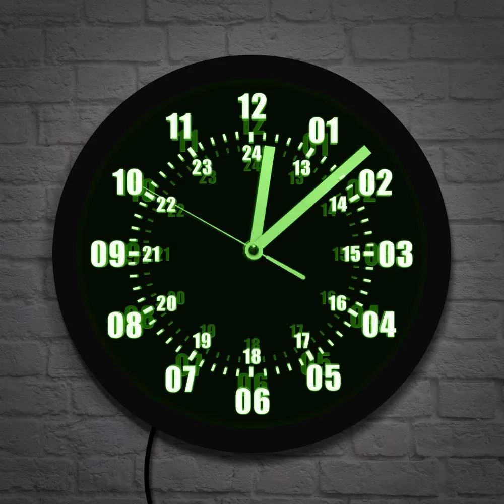 Geekook LED flip wall clock