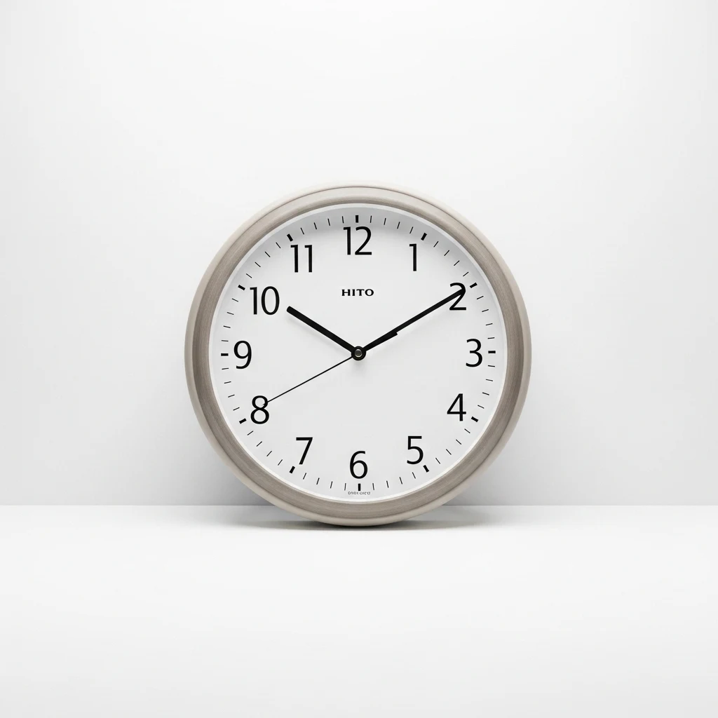 Hito silent sweep wall clock image 2