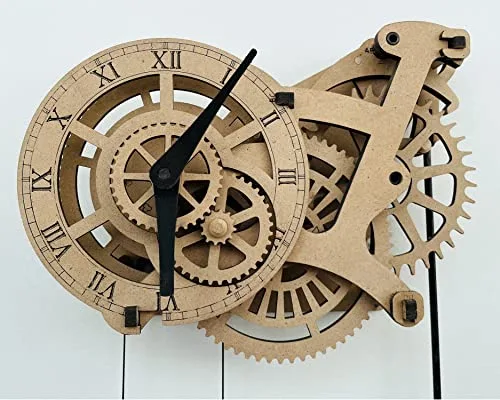 Kairos Time wooden gear wall clock