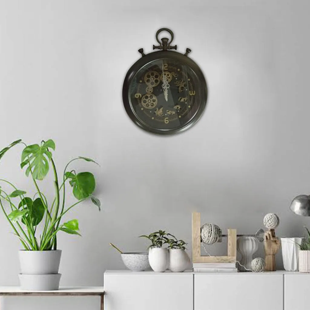 Kairos Time wooden gear wall clock image 3