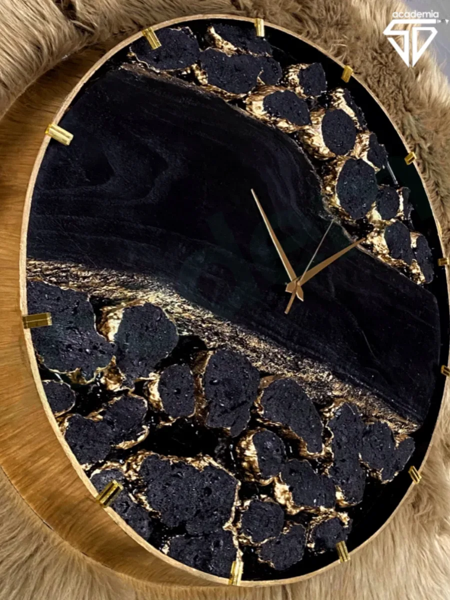Lavvu Skeleton metal clock