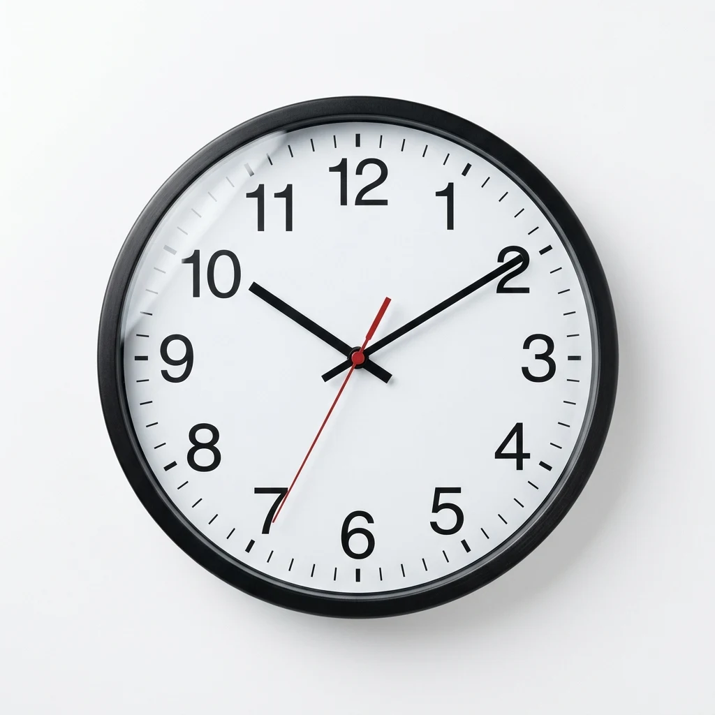 Lemnos LC10 wooden wall clock image 2