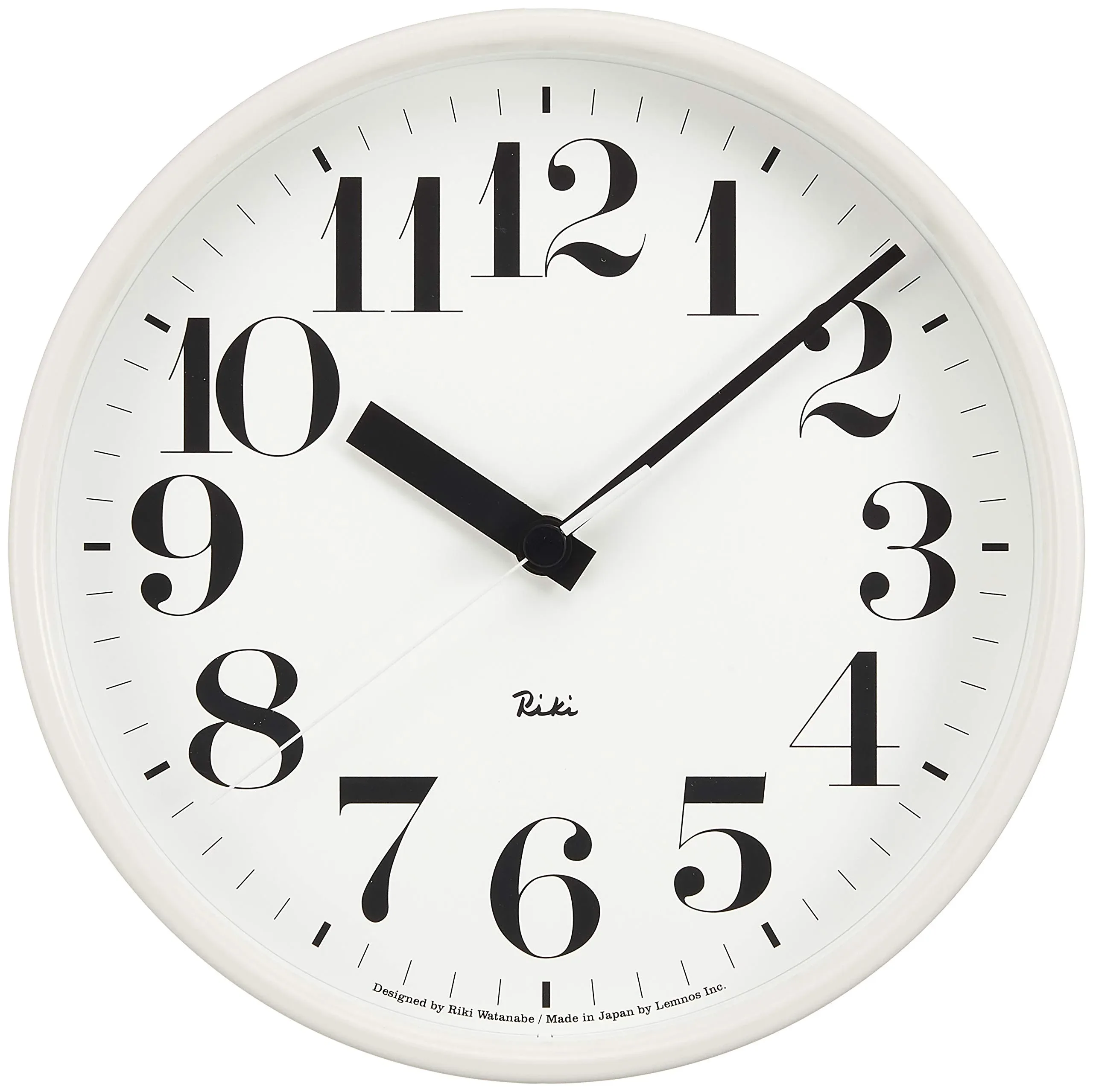 Lemnos Riki steel wall clock