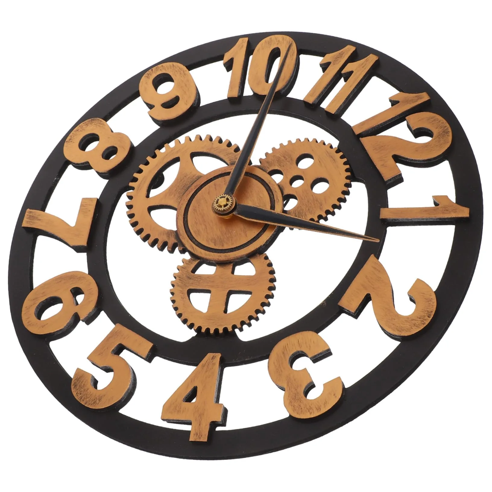 LINGWEI vintage industrial gear clock image 3