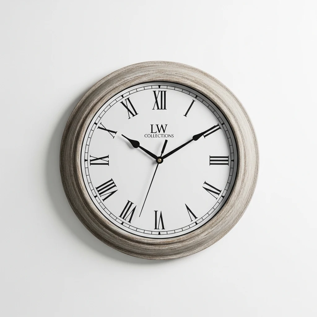 LW Collections farmhouse clock image 2