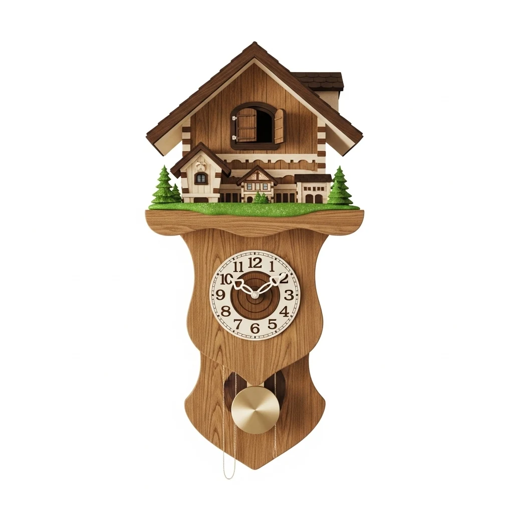 Mebus 41220 wooden cuckoo clock image 2