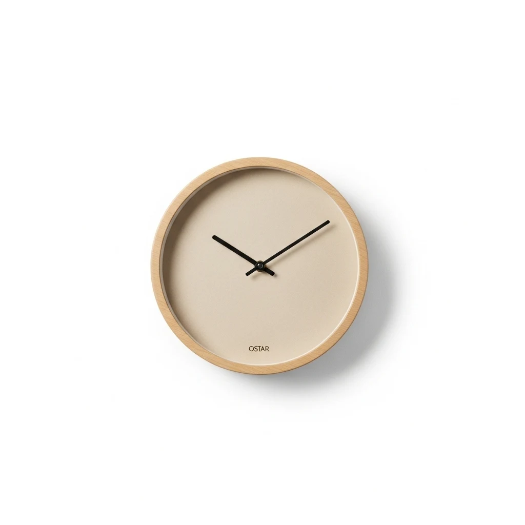 Ostar modern wooden wall clock image 3