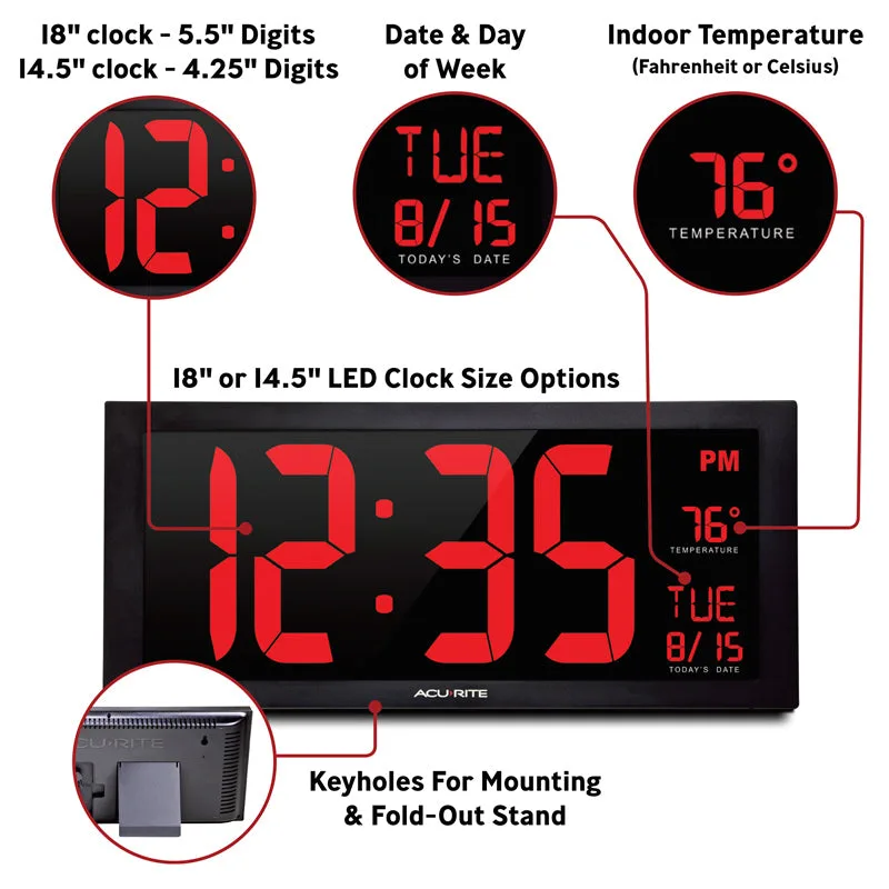 Rikon large digit LED clock image 3