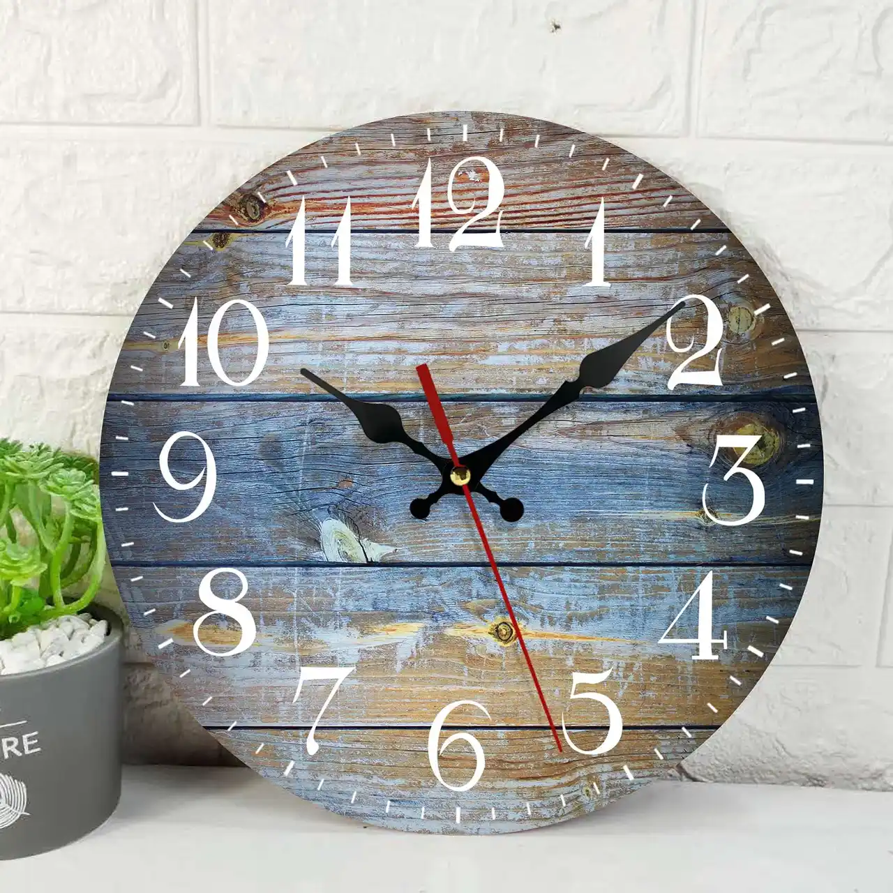 SOLEDI bamboo silent wall clock image 2
