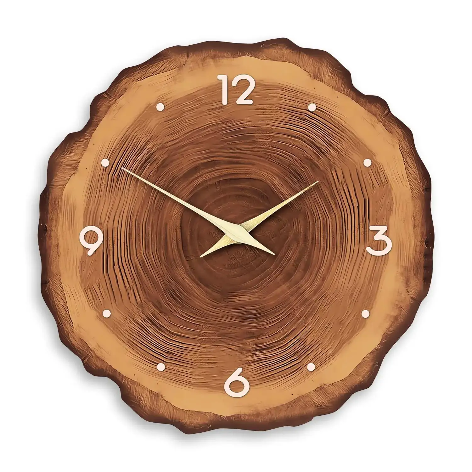 Tebida rustic wood wall clock