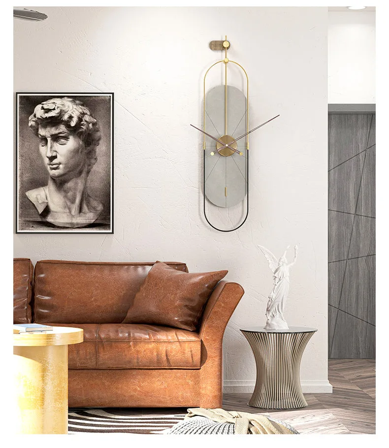 Trompe L'oeil modern living room clock image 2