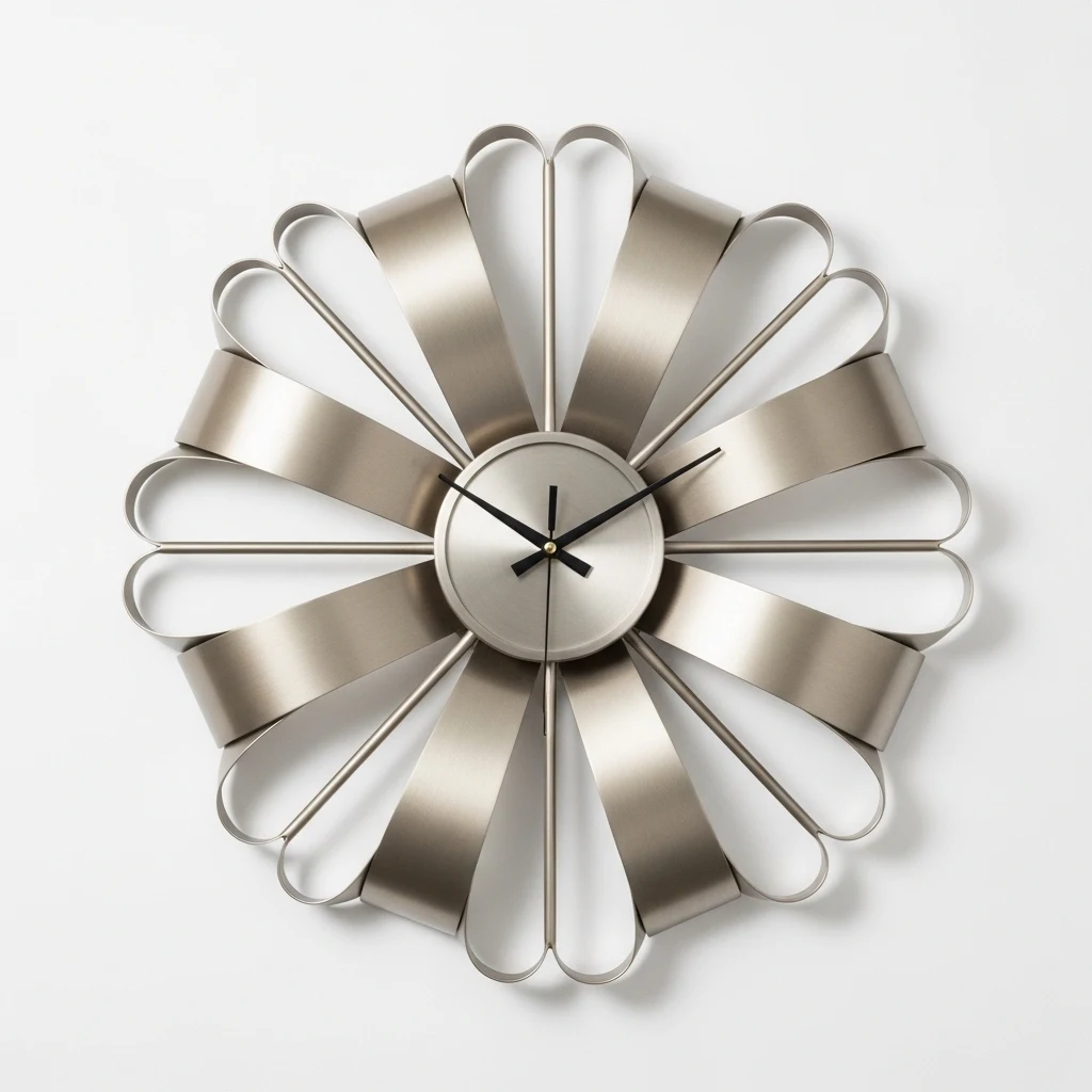 Umbra Ribbon metal wall clock