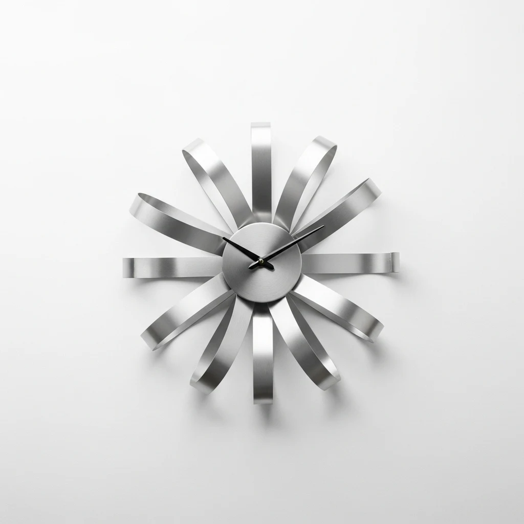 Umbra Ribbon metal wall clock image 2